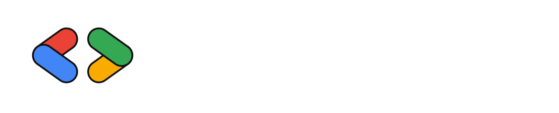 GDG Bandung Horizontal Dark Logo